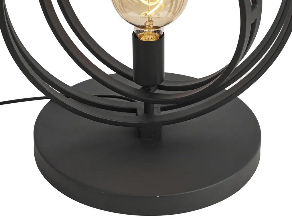 Modern állólámpa fekete 3-lámpás - Indu