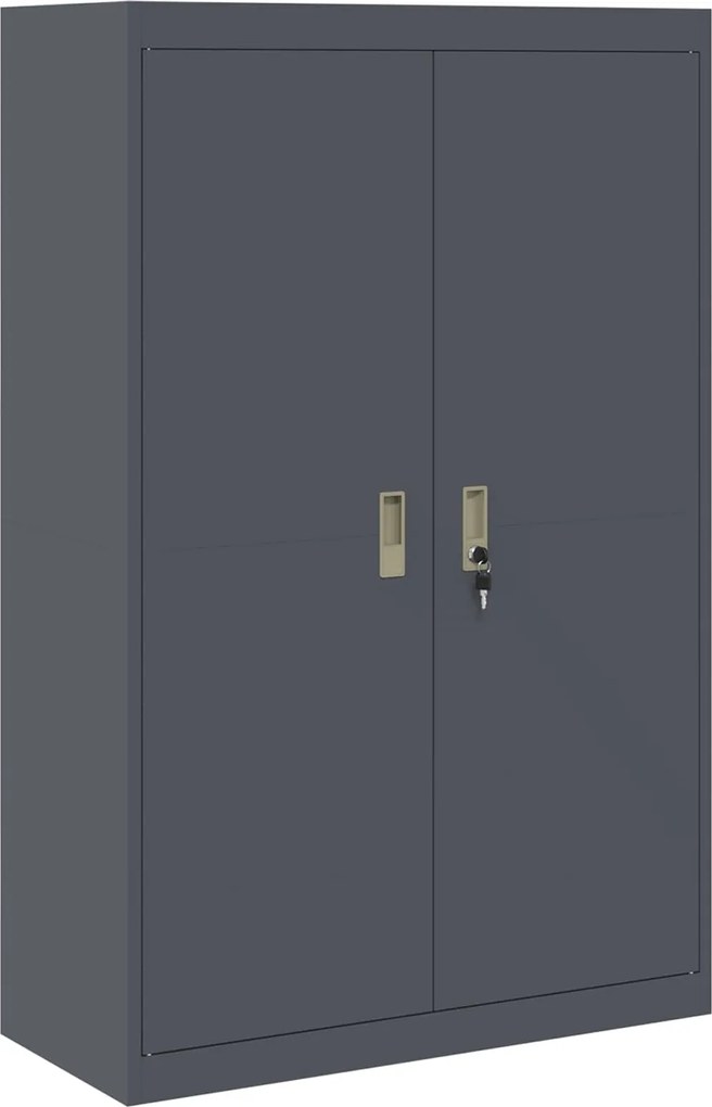 vidaXL Tárolószekrény Antracit 90 x 40 x 140 cm Acél