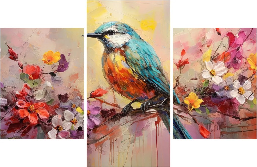 Kép - Egy madár festménye (90x60 cm)