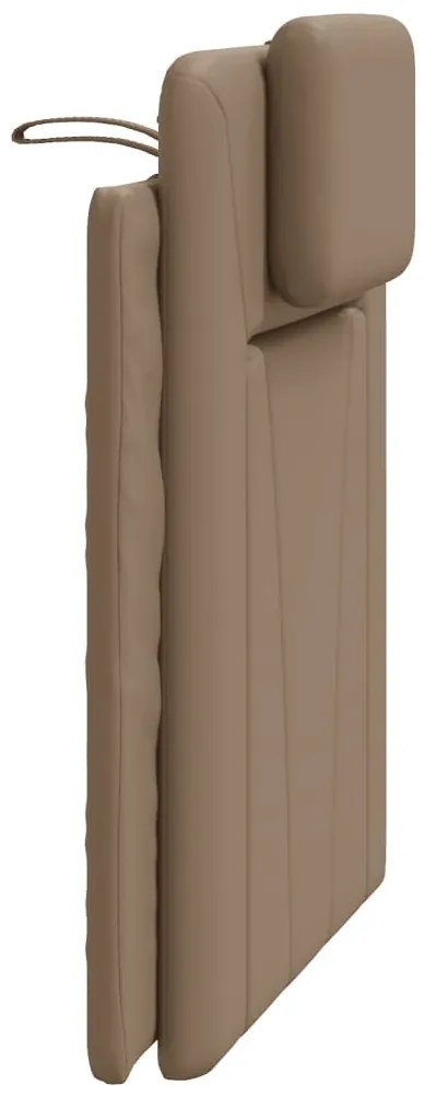 cappuccino színű műbőr fejtámla párna Viana 90 cm