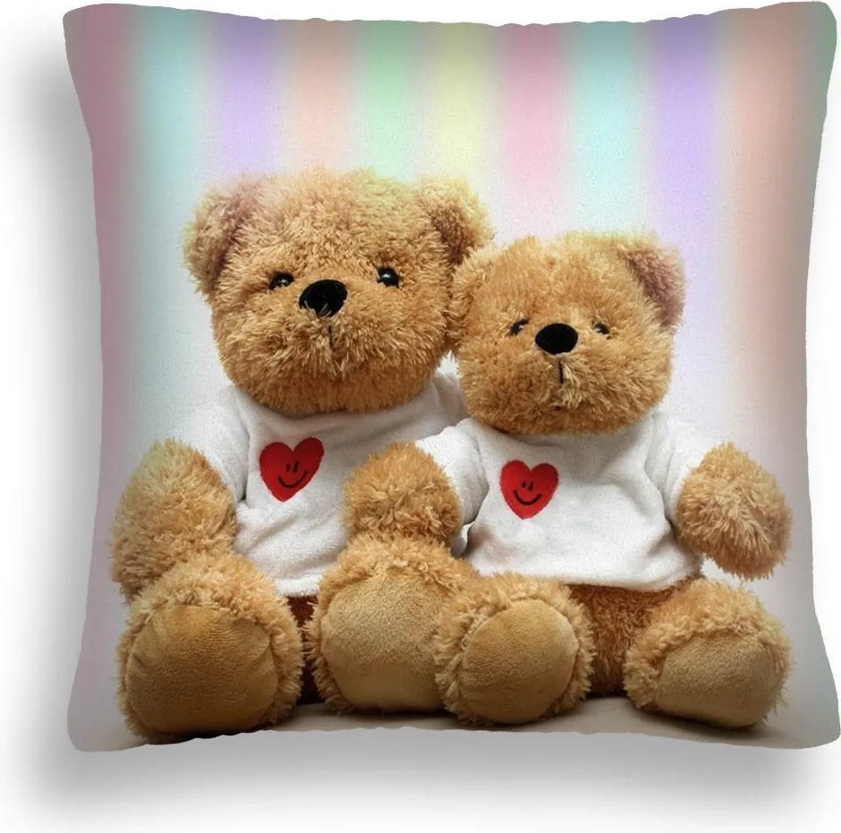 Valentin Napi Párna LOVE-16 Mackó Párnahuzat Pl 60x60