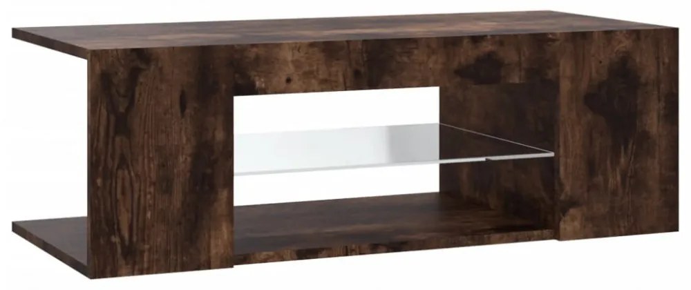 füstös tölgy színű LED-es TV-szekrény 90 x 39 x 30 cm