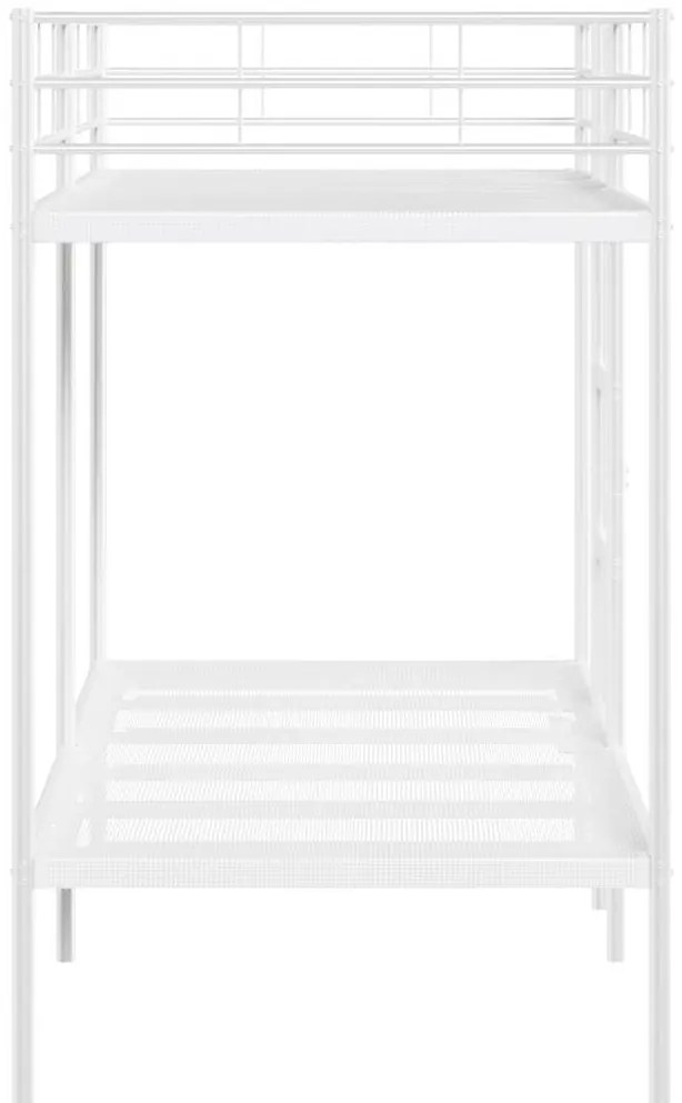 fehér acél emeletes ágy matrac nélkül 90 x 200 cm