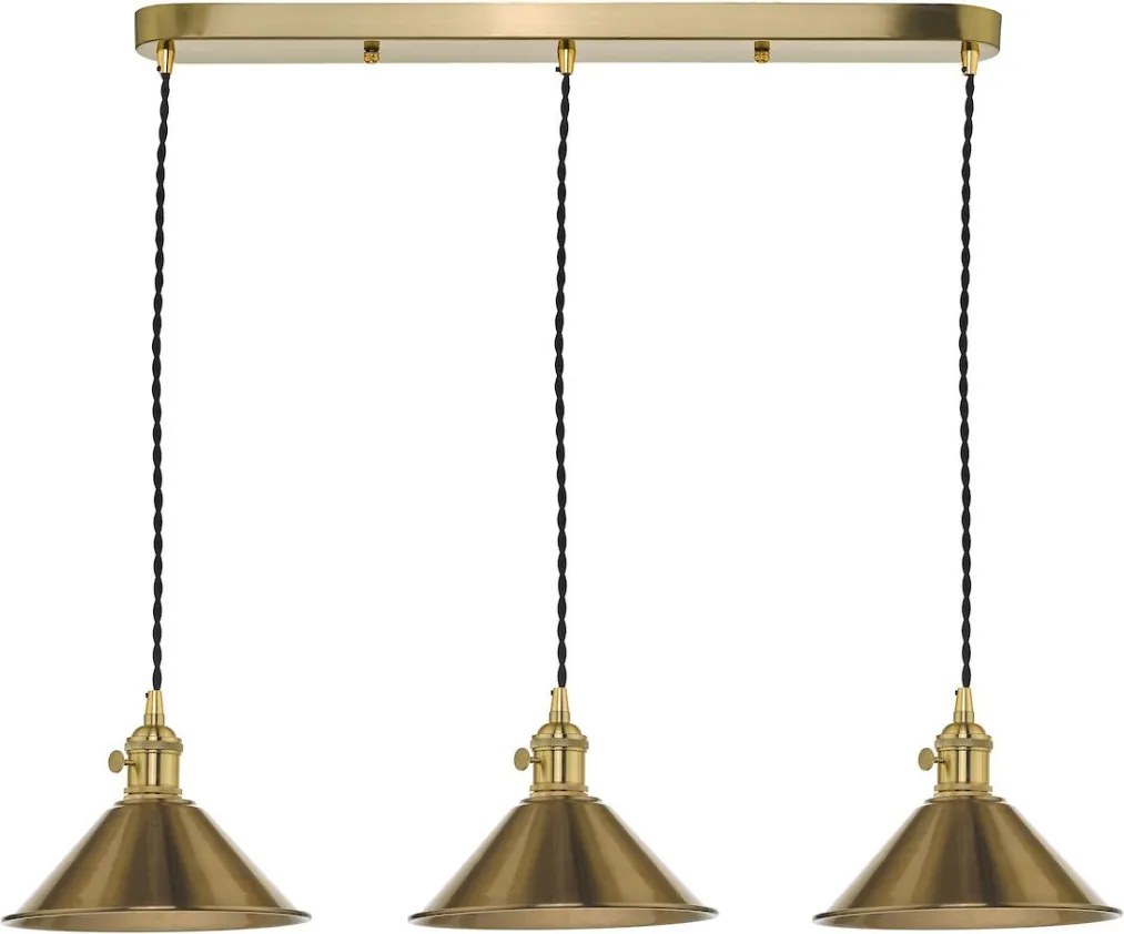 Dar Lighting HADANO HAD3640-01 Függőlámpa 3x40W/E14