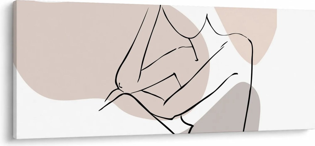 Kép - Női test vonal művészet N⁰1 (120x50 cm)