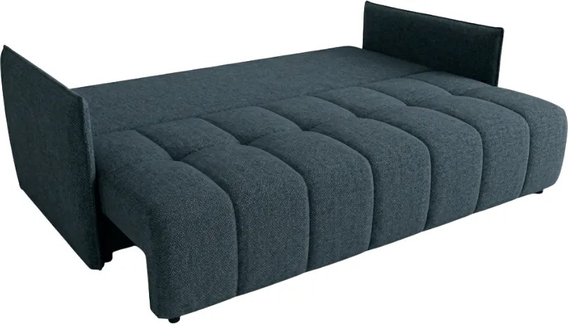 Kihúzható 3 személyes kanapé VELORA 215x103 cm, sötétkék