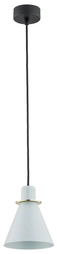 Argon 4682 - Csillár zsinóron BEVERLY 1xE27/15W/230V kék/arany