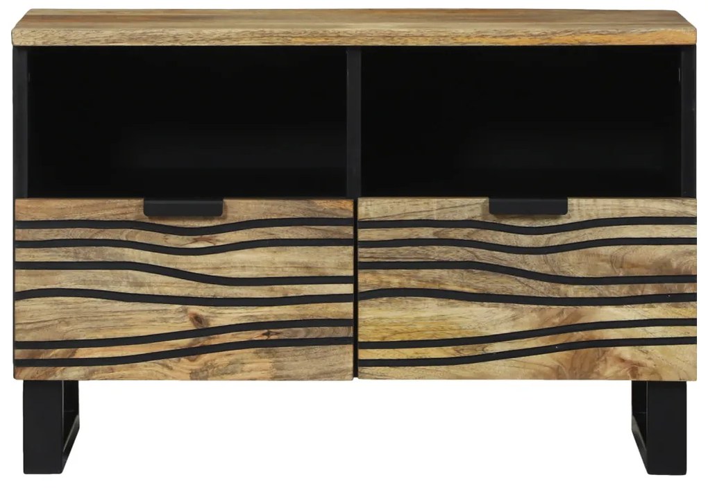 TV Szekrény - 70x33.5x46 cm, Tömör Mangóból