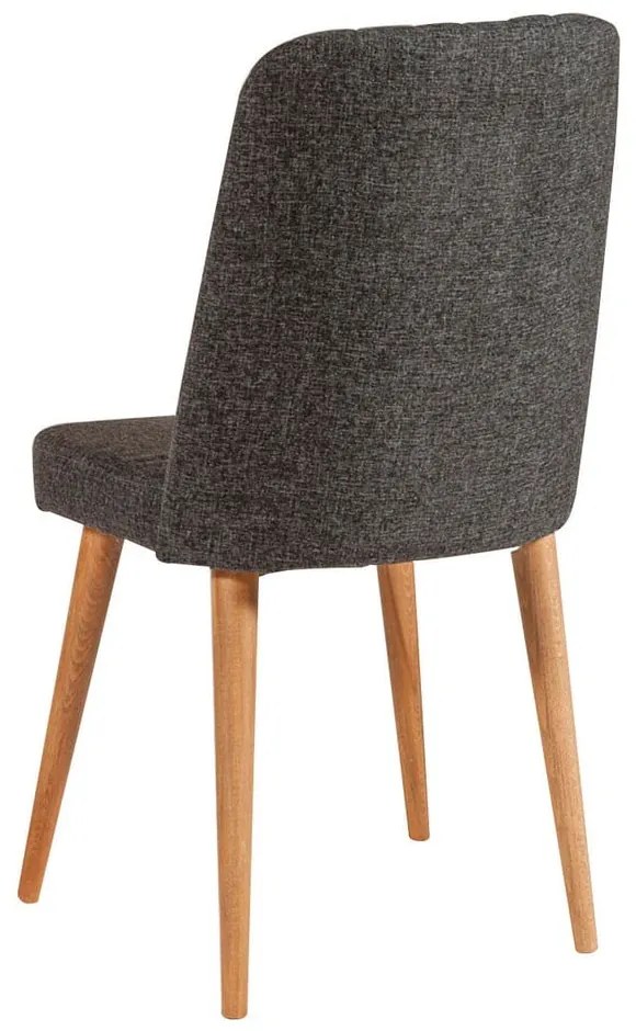 Antracitszürke bársony étkezőszék Stormi Sandalye – Kalune Design