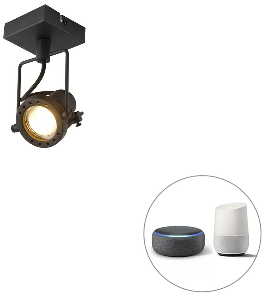 Okos spotlámpa fekete, Wi-Fi-vel, GU10 foglalattal - Suplux
