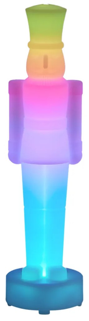 Asztali lámpa fehér, LED-del, dimmelhető és újratölthető RGBW-IC - Nutcracker