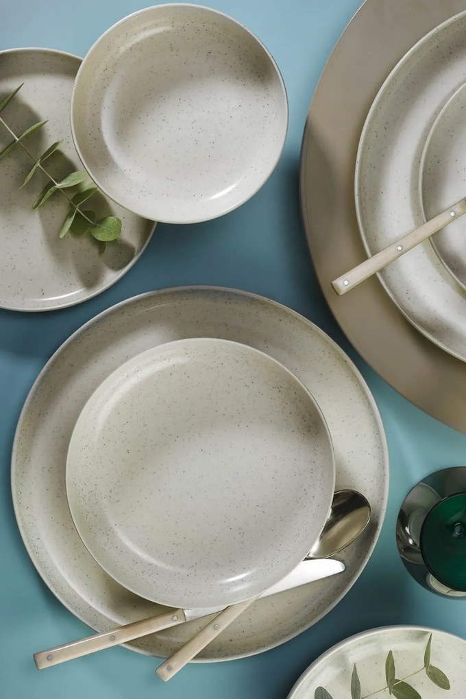 16 részes porcelán étkészlet krém