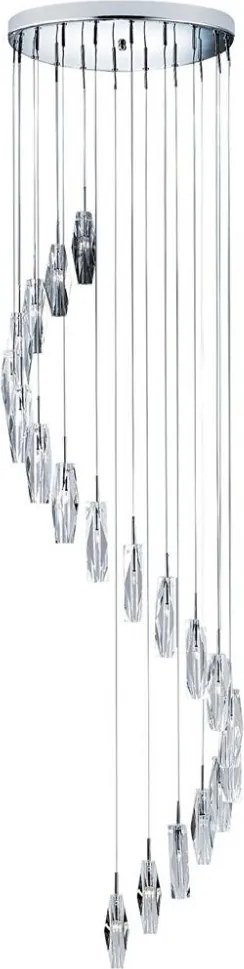 Függeszték Króm SCULPTURED ICE SEARCHLIGHT 888-20