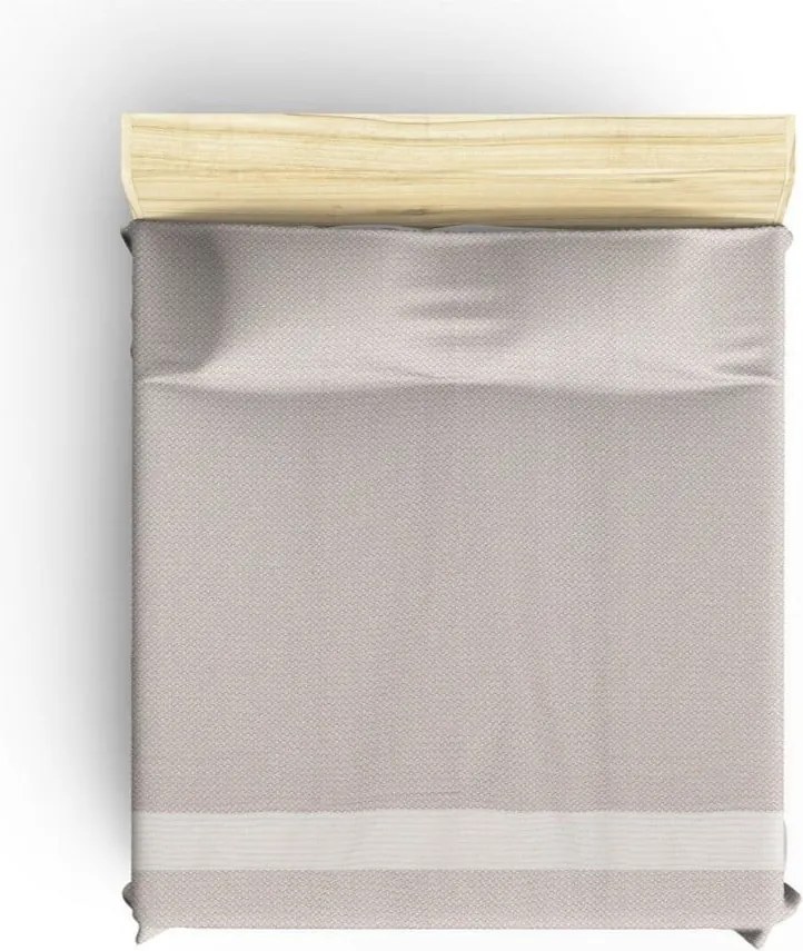 Bézs pamut ágytakaró franciaágyra 230x200 cm Seritli – Mijolnir