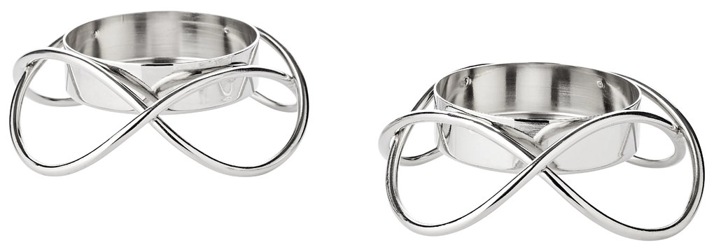 "Bastia" ezüst gyertyatartó, 2 db-os szett - EDZARD