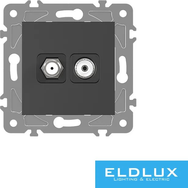 ELDGROUND SAT + TV aljzat (13db) Fekete