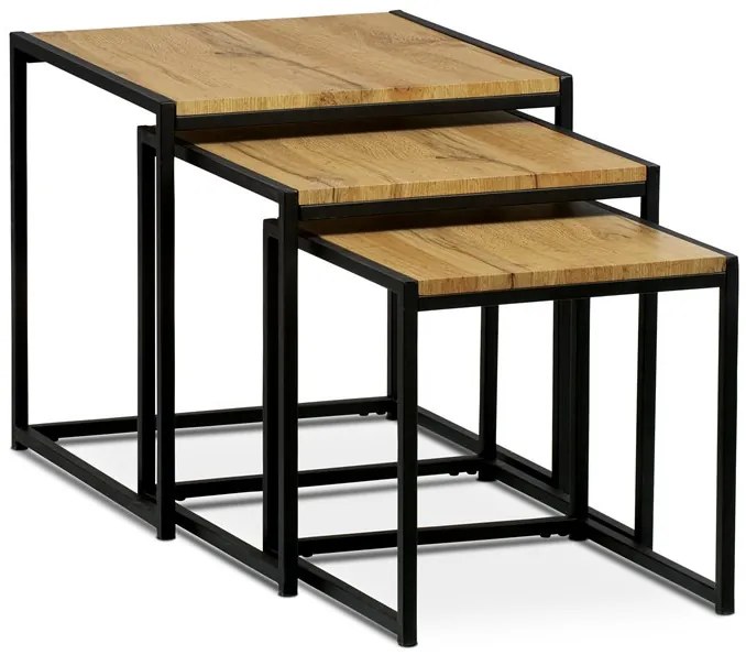 Dohányzóasztal 45×45 cm, MDF, Vad Tölgy. AF-3003 OAK