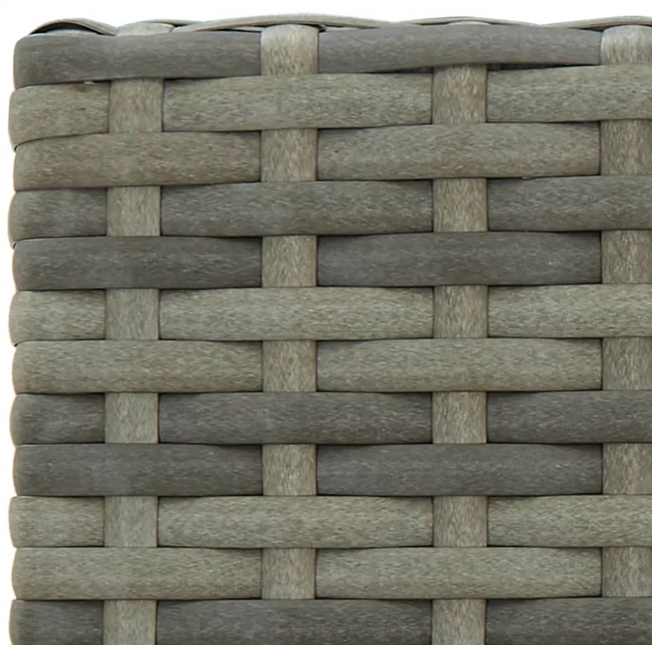 2 db szürke polyrattan bárszék