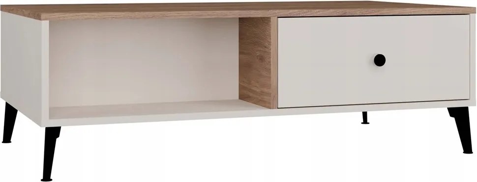 Dohányzóasztal Pad Point 2S 110 Kasmír Bézs Tölgy Castello 2 Fiókos Nappali