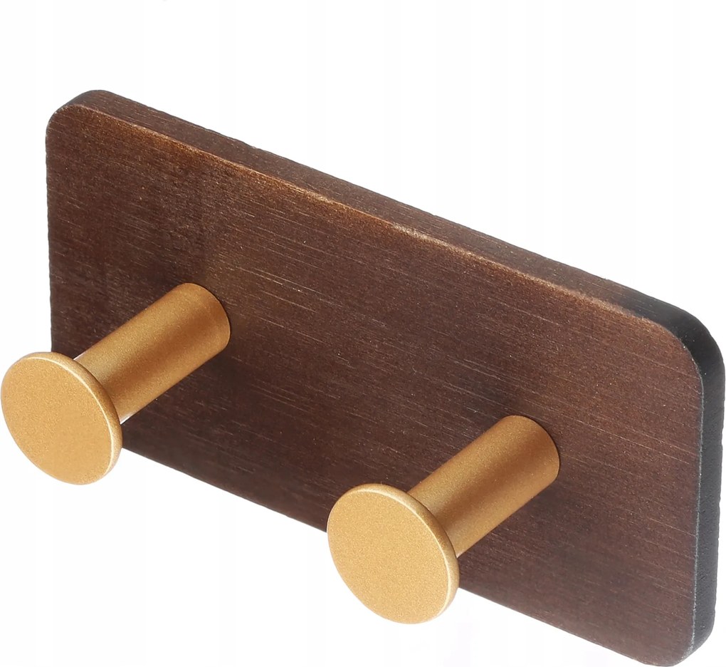 Dupla Akasztós Bambusz Törölközőtartó Ruha Öntapadós 3M