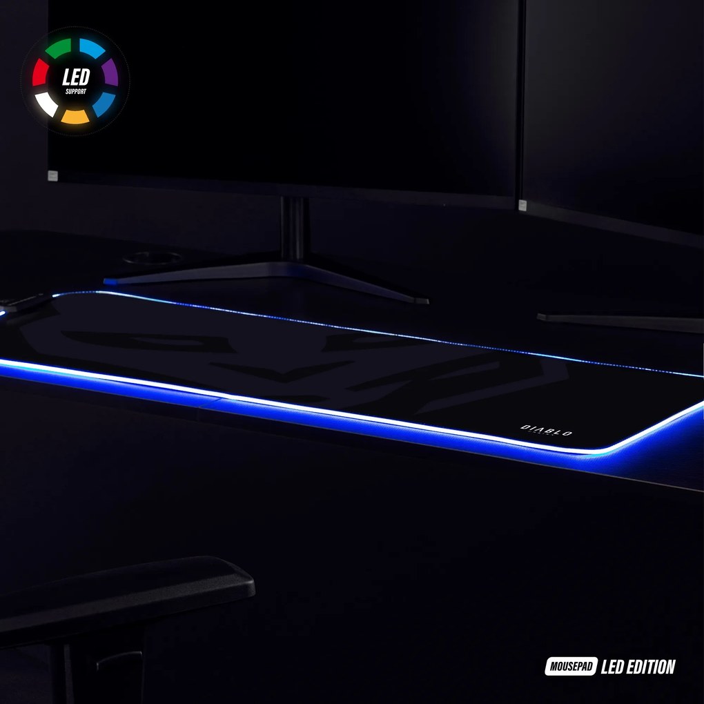 Gamer egérpad LED