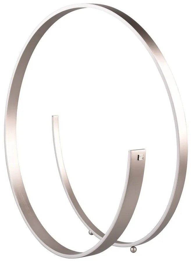 Szürke LED állólámpa hangvezérléssel-mobil alkalmazás vezérléssel, fém búrával (magasság 75 cm) Cinardi – CINQUE