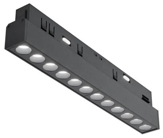 TR031-4-12W3K-S-DS-B Points Alumínium Sín lámpafej Fekete Színű LED 12 W 2700-6000 Kelvin 900 Lumen IP20