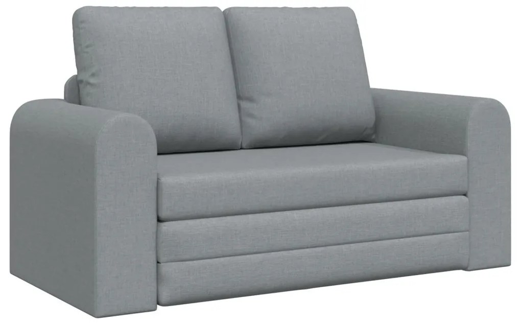 Floor Sofa Bed 2 az 1-ben Világosszürke 148x71x83 cm Bútor