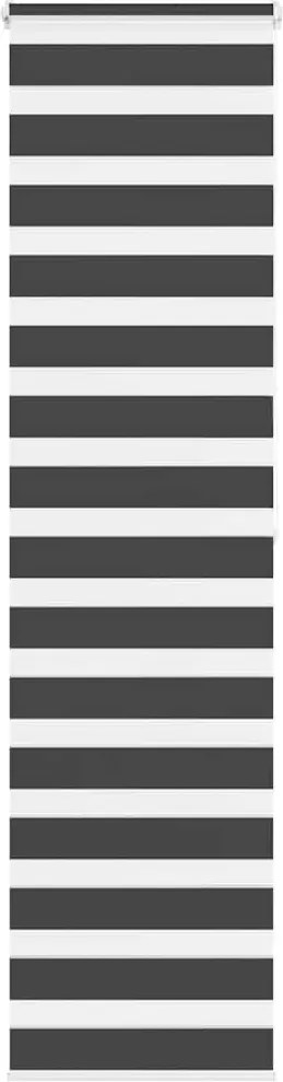 vidaXL zebrafüggönnyel fekete szövetszélesség 50,9 cm poliészter
