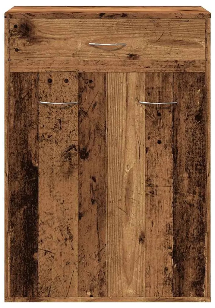 antik fa színű szerelt fa cipősszekrény 60 x 35 x 84 cm