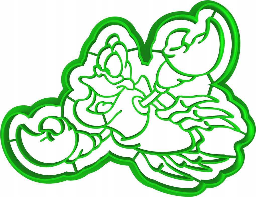 Forma Lyukasztó Sütemény- és Mézeskalácsvágó Arielka Sebastian 12cm