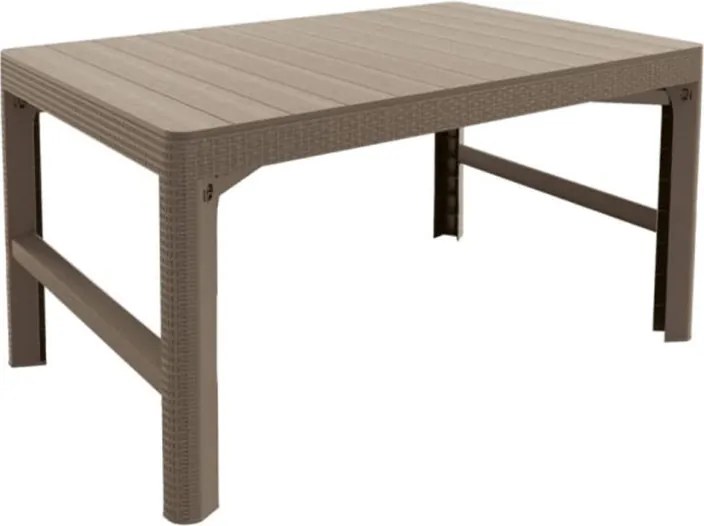 Lyon rattan kerti asztal cappuccino