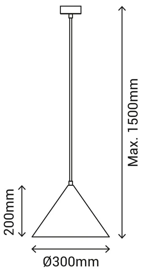 Vilma zöld függőlámpa, magasság 150 cm - SULION
