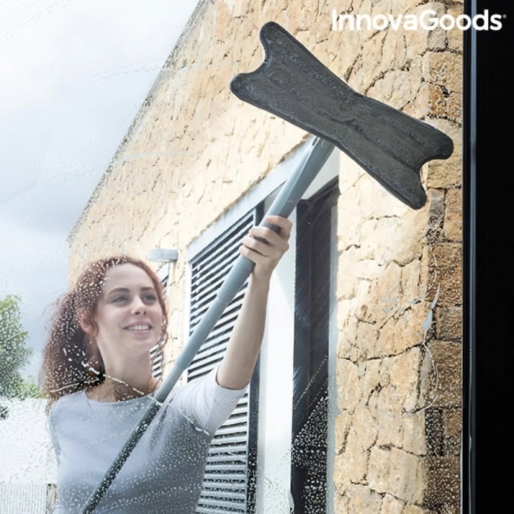 Twop InnovaGoods Szálas szivacsos felmosórongy X típusú csavarással, 360° forgással, 142 cm