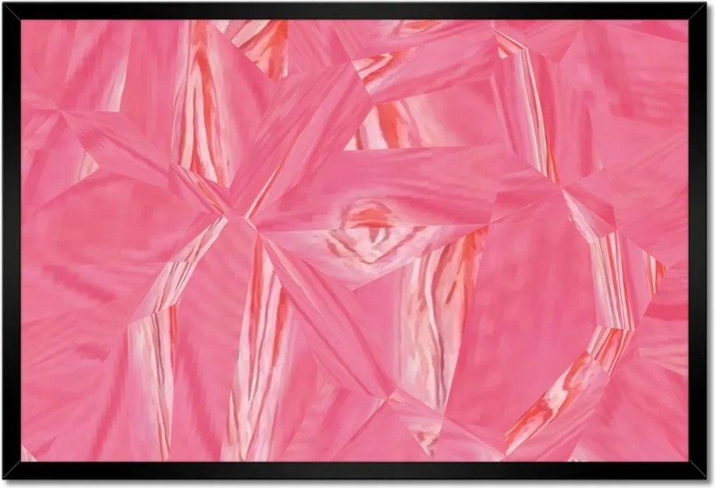 Poszterek keretben 60x40 Absztrakt Emmanuelle Rózsaszín