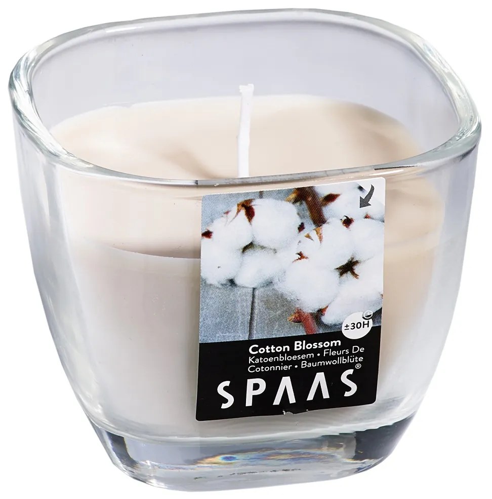 SPAAS Illatgyertya GLASS 8,4x7,2cm pamut virág