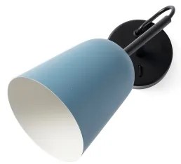 FARO 28274 - Fali lámpa STUDIO 1xE14/8W/230V kék/fekete