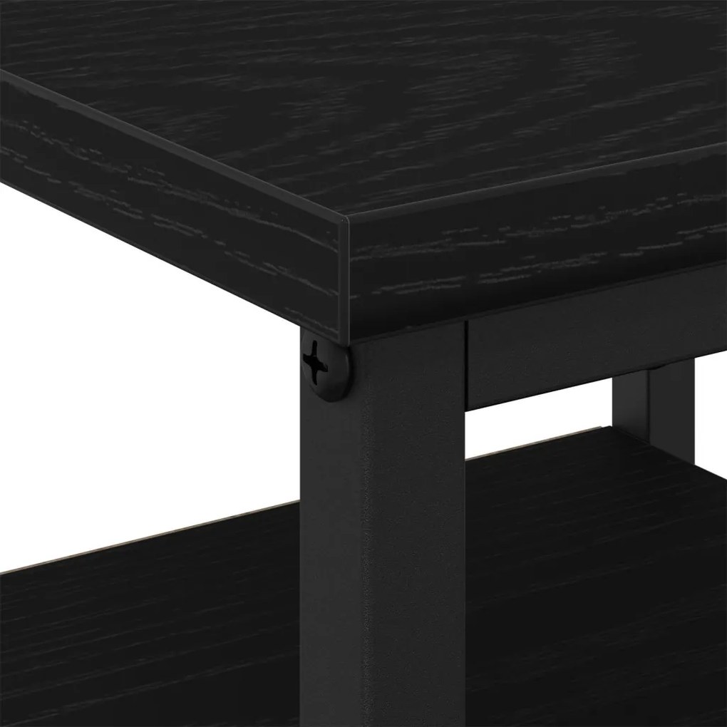 Éjjeli szekrény fiókkal 2 pcs Musta tammi 34 x 36 x 50 cm