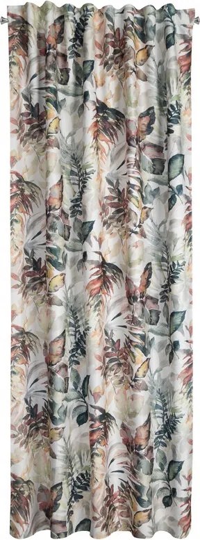 Függöny 135x270 Liliom fehér acél szalagos kész