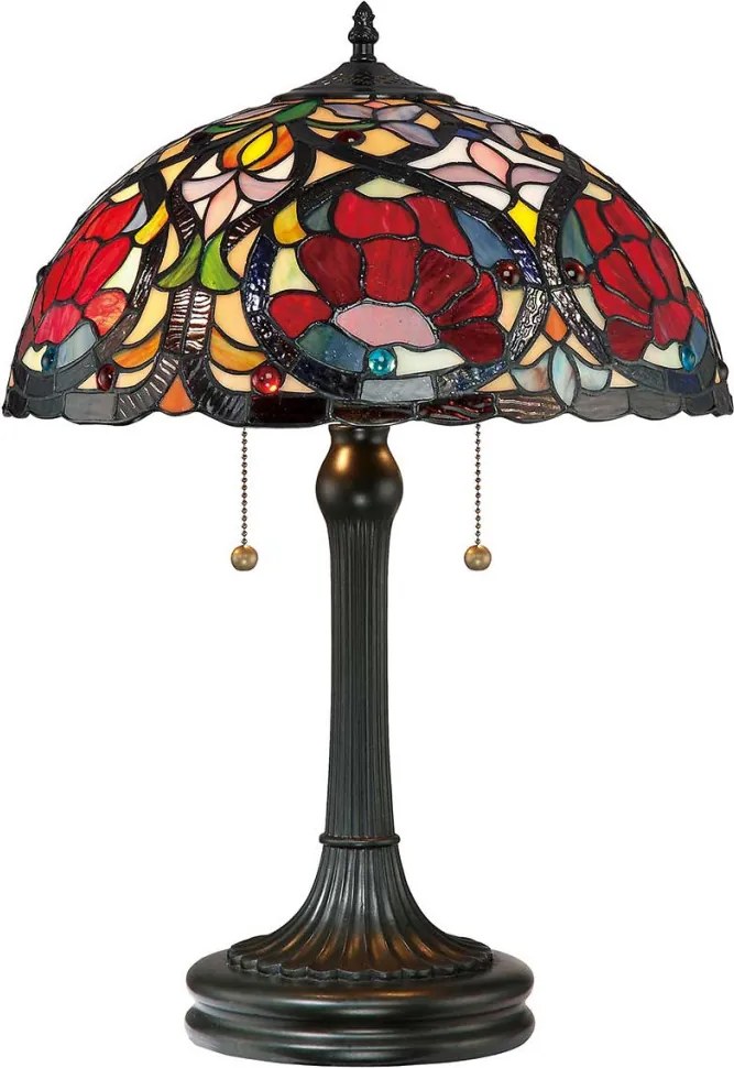 Quoizel LARISSA QZ-LARISSA-TL Asztali lámpa 2x60W/E27