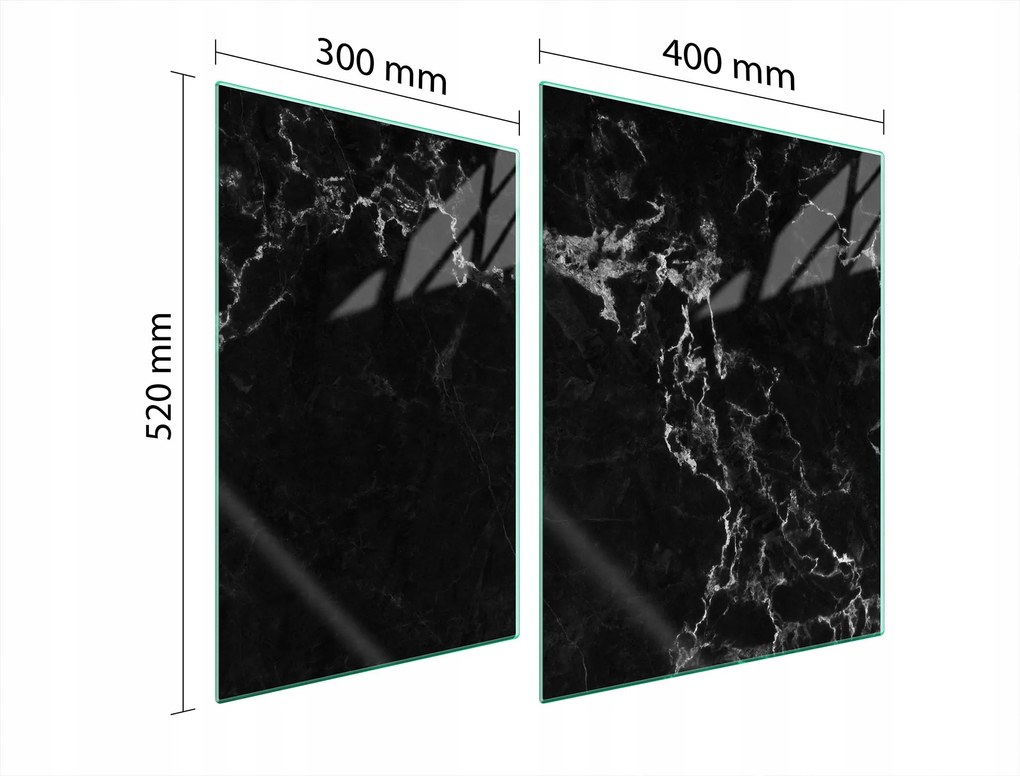 Üveg Tűzhelyvédő Főzőlap 70x52 Márvány Edzett Üveg