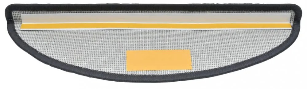 10 db sötétszürke lépcsőszőnyeg 56x17x3 cm