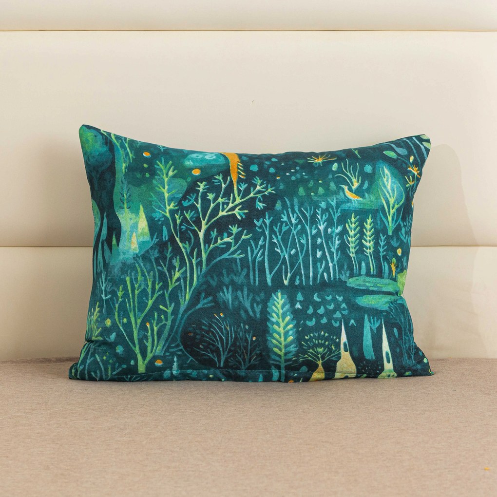 Dekoratív párnahuzat NEON FOREST 40x50 cm, színes