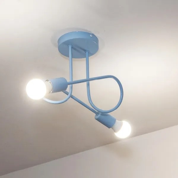 OXFORD felületre szerelt csillár 2xE27/15W/230V kék