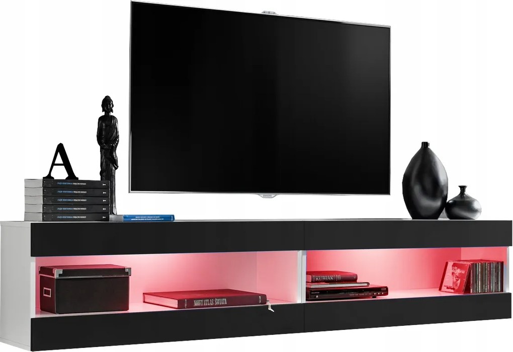 Rtv bútor szett Tivoli SET4 fehér/fekete, Rgb LED-ek