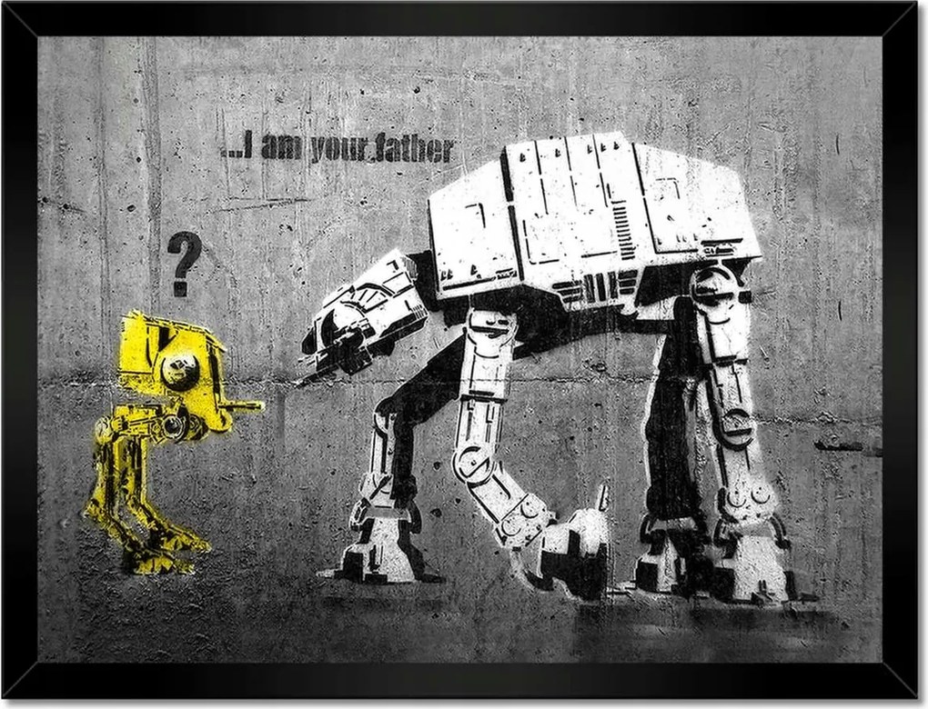 Poszterek keretben 40x30 Im your father Banksy