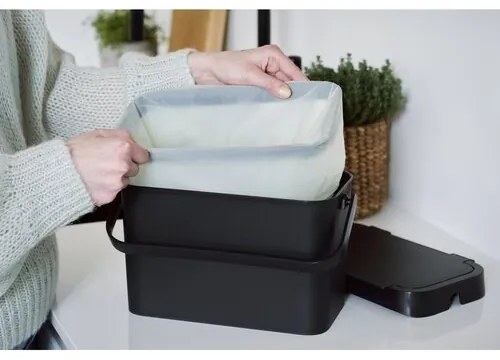 SmartStore Collect műanyag kuka biohulladéknak, fekete , 5 l