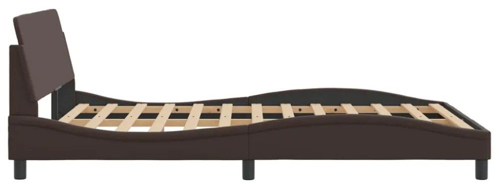 barna műbőr ágykeret Dover 140x190 cm