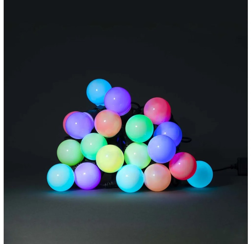 Nedis WIFILP03C20 - LED RGB Dekoratív lánc 20xLED/8 funkció 13m IP65 Wi-Fi Tuya