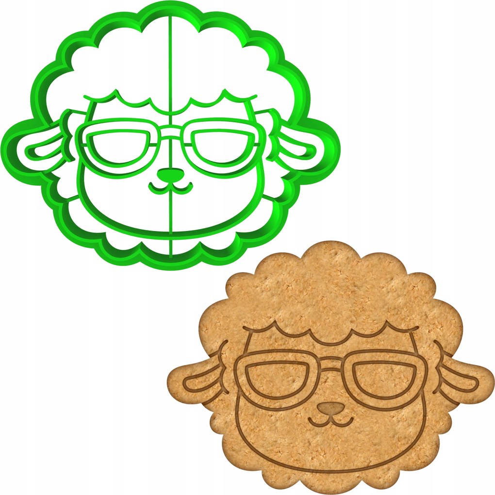 Húsvéti Forma Mézeskalács lyukasztó Húsvéti Bárány 8cm